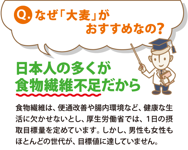 なぜ「大麦」がおすすめなの？